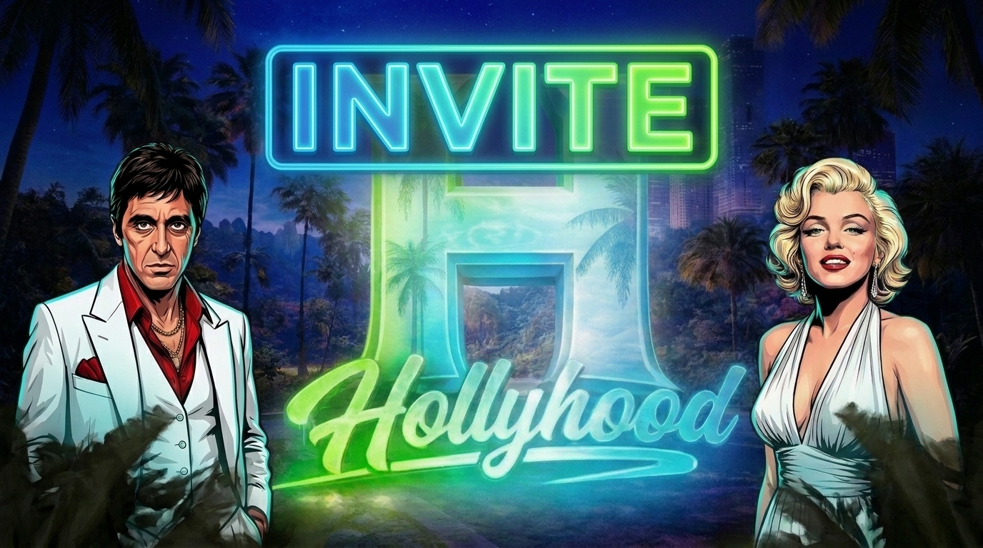 Discovery splash banner for HOLLYHOOD Discord server