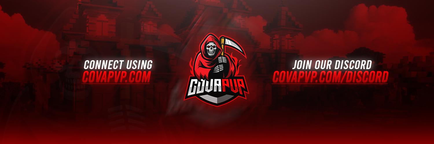 Discovery splash banner for CovaPvP Discord server