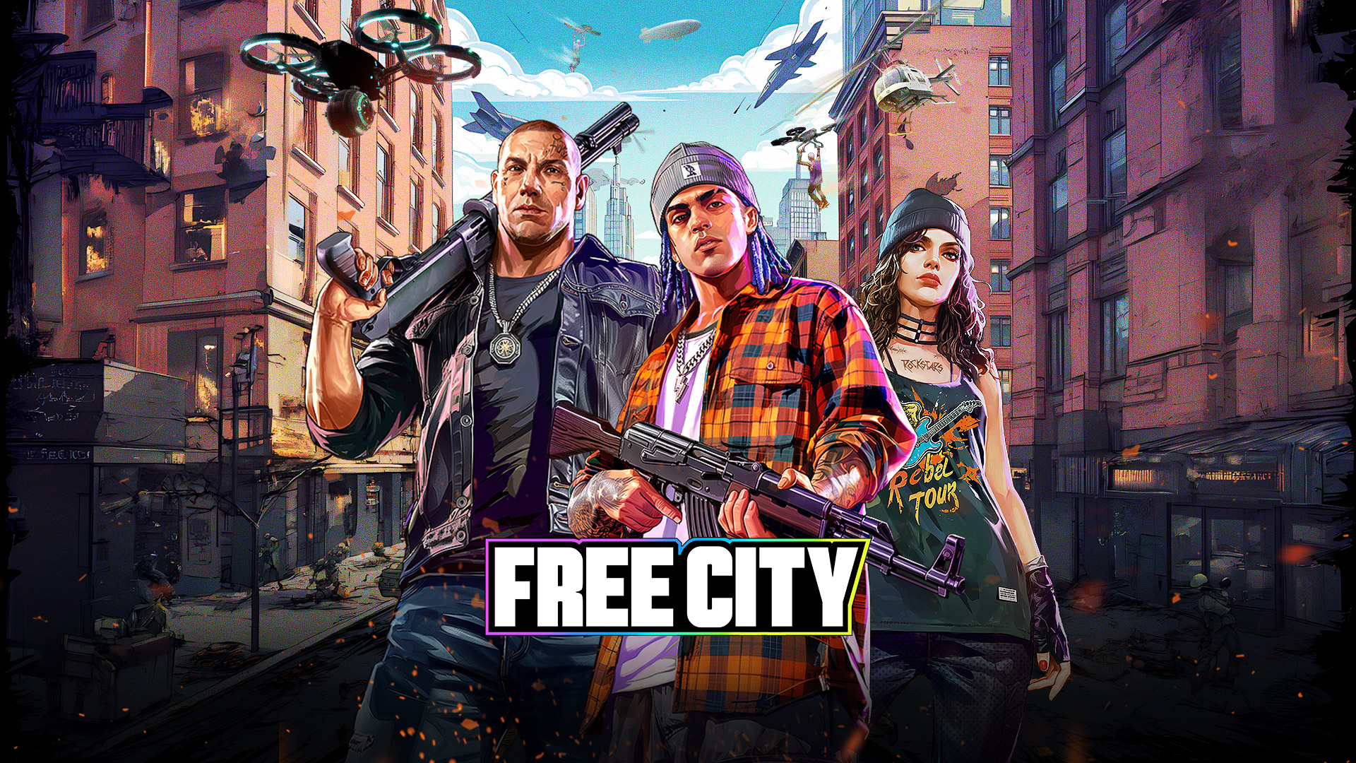 Discovery splash banner for Garena Free City Discord server