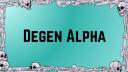 Discovery splash banner for Degen Alpha Discord server