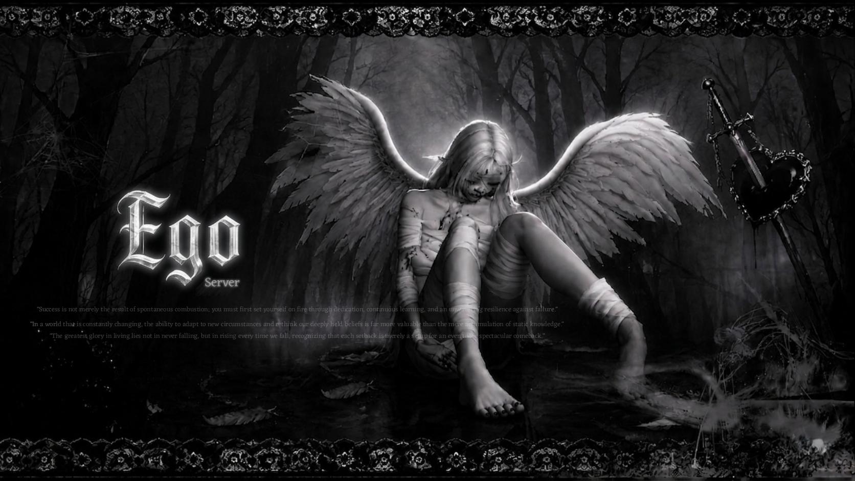 Discovery splash banner for Ego . Discord server
