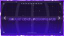 Discovery splash banner for Jim's Modding Hub Discord server