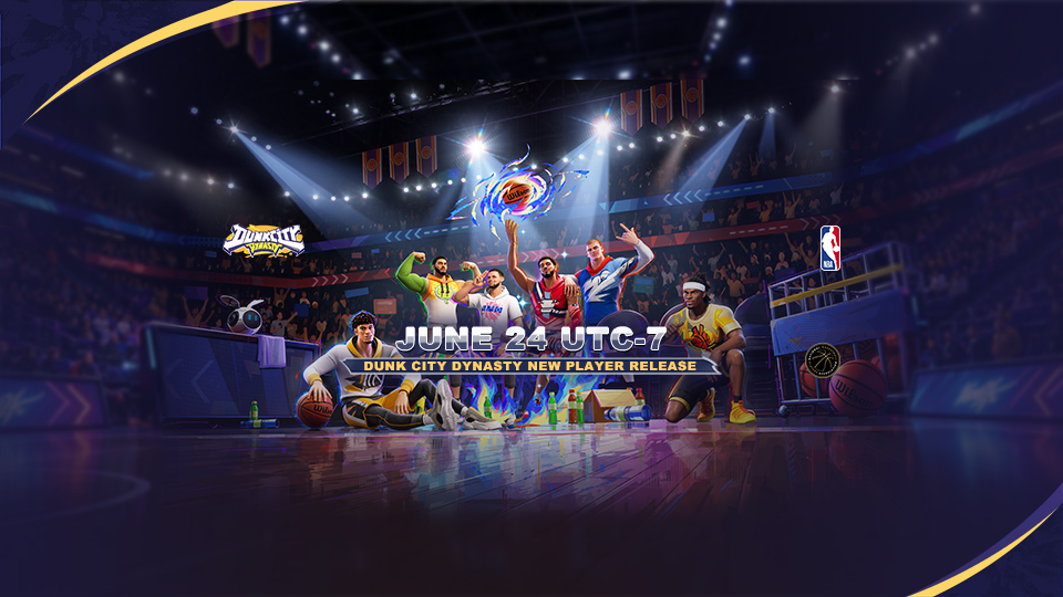 Discovery splash banner for Dunk City Dynasty Global Discord server