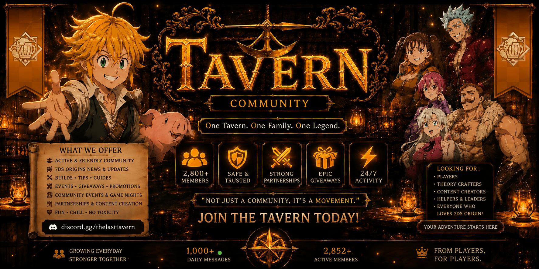 Discovery splash banner for Tavern 🍻 Discord server