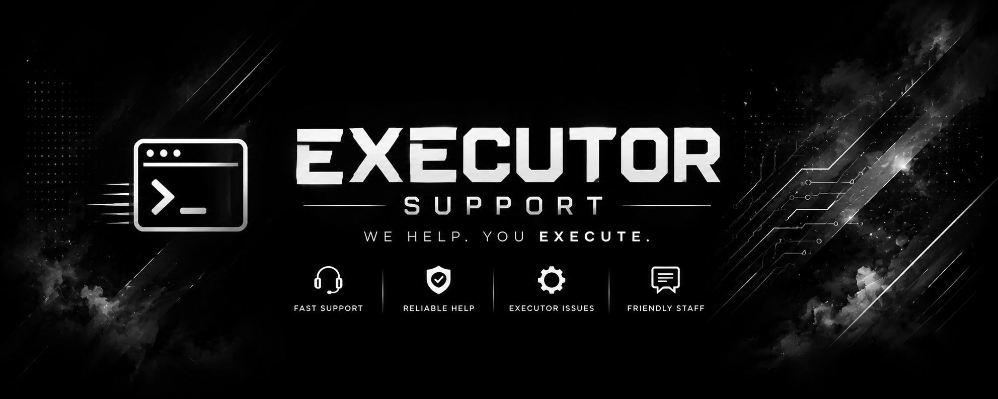 Discovery splash banner for Executor Support Discord server