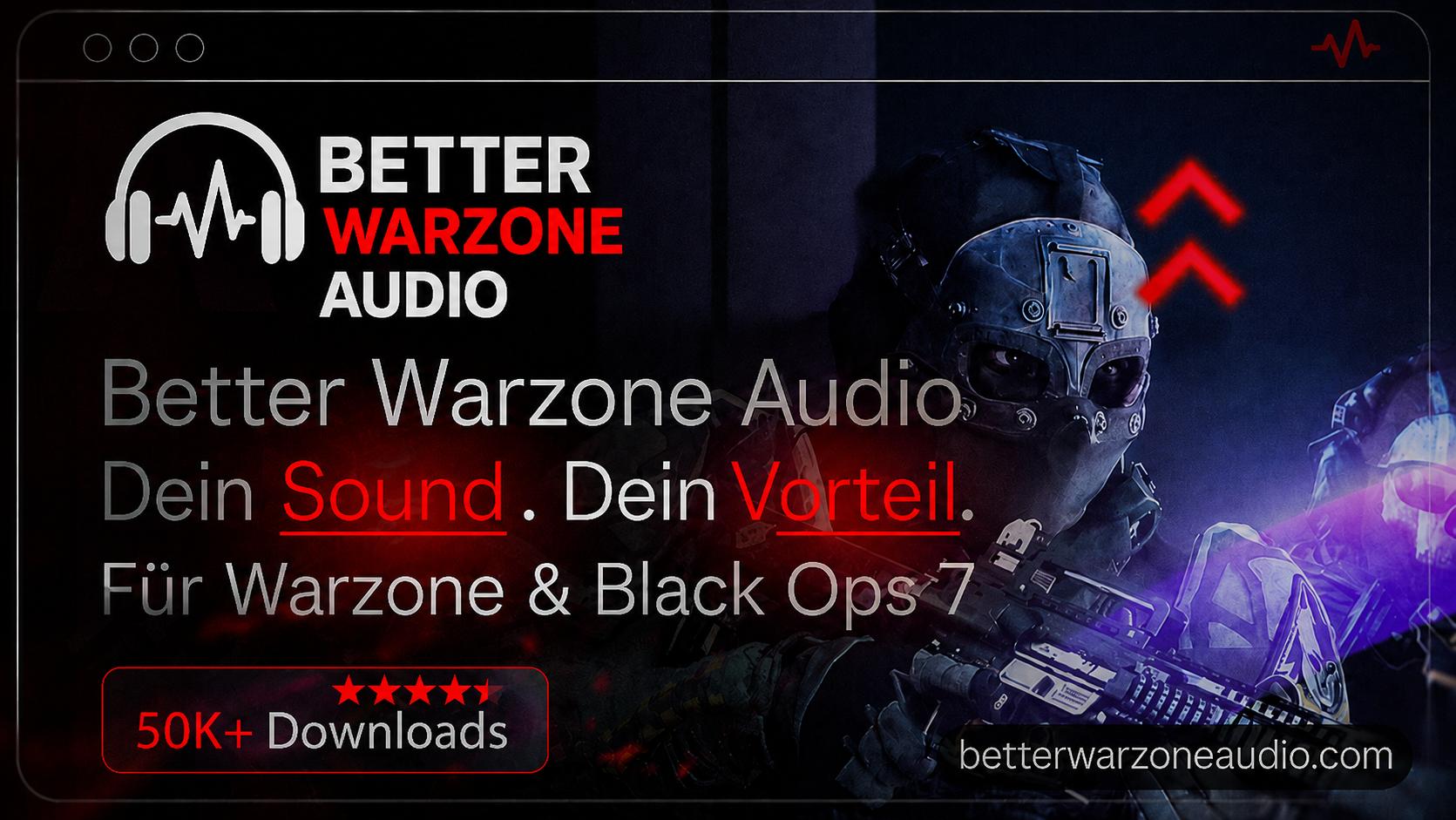 Discovery splash banner for Better Warzone Audio Discord server