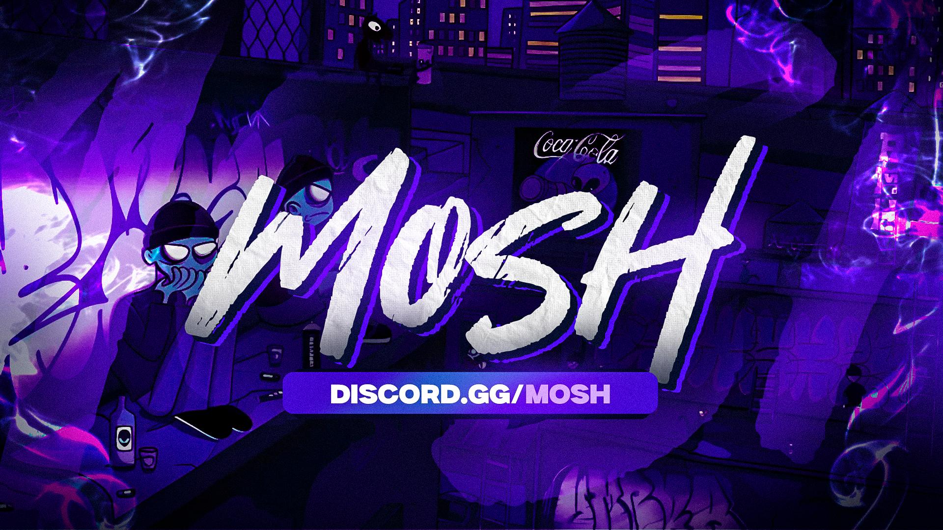 Discovery splash banner for MOSH | Amizades • Games • Call • Brasil • Comunidade • Anime • BR • Brawhalla Discord server