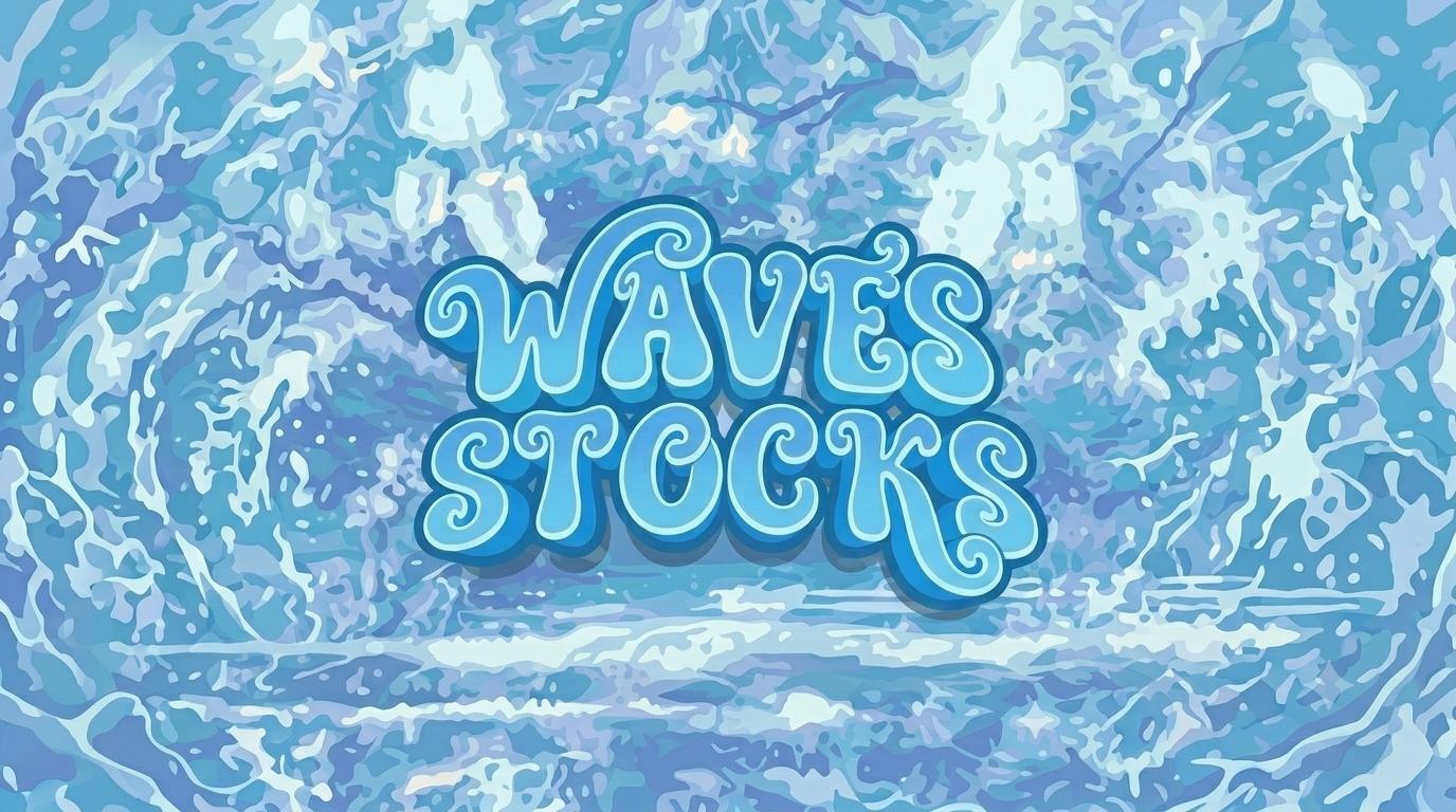 Discovery splash banner for Waves Stocks Discord server