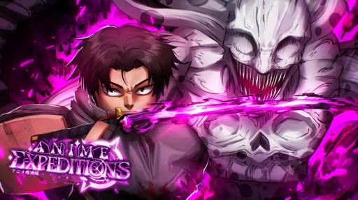 Discovery splash banner for Anime Expeditions Discord server