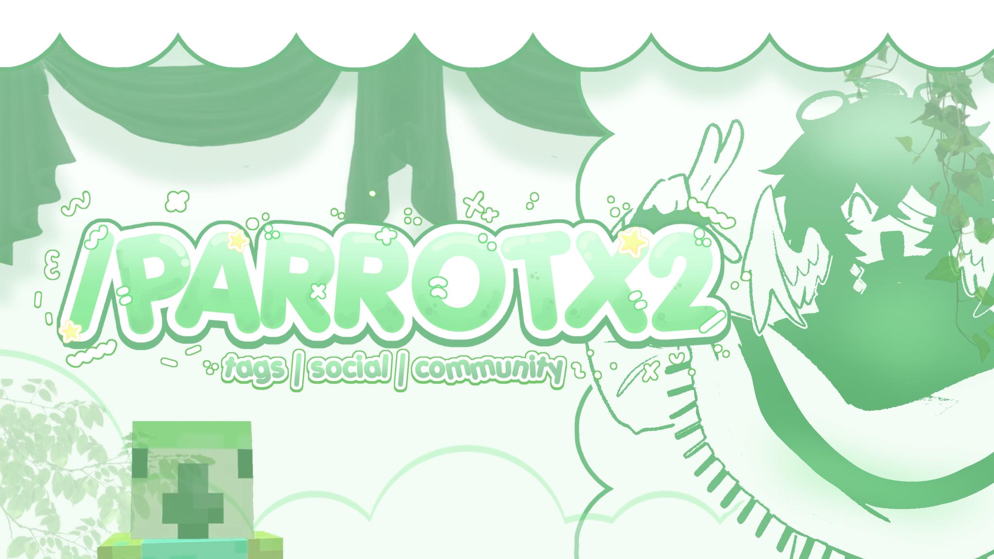 Discovery splash banner for ➷ 𓏼 /pɑrrotx2 ; sociɑl, gwys, tɑgs ✿ Discord server