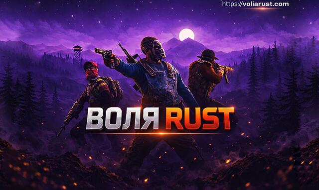 Discovery splash banner for Воля RUST / Volia RUST Discord server
