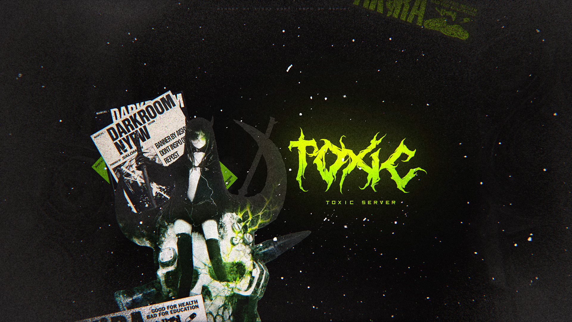 Discovery splash banner for TOXIC Discord server