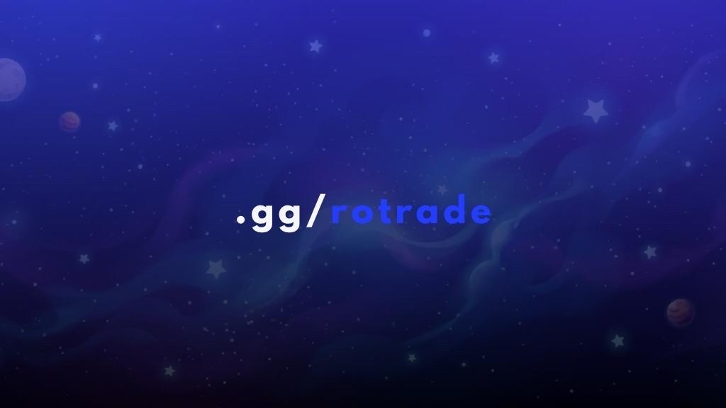 Discovery splash banner for Rotrades | Trading & Middleman Discord server