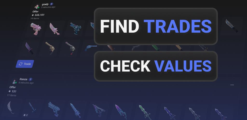 Discovery splash banner for MM2 Trading & Values Server Discord server