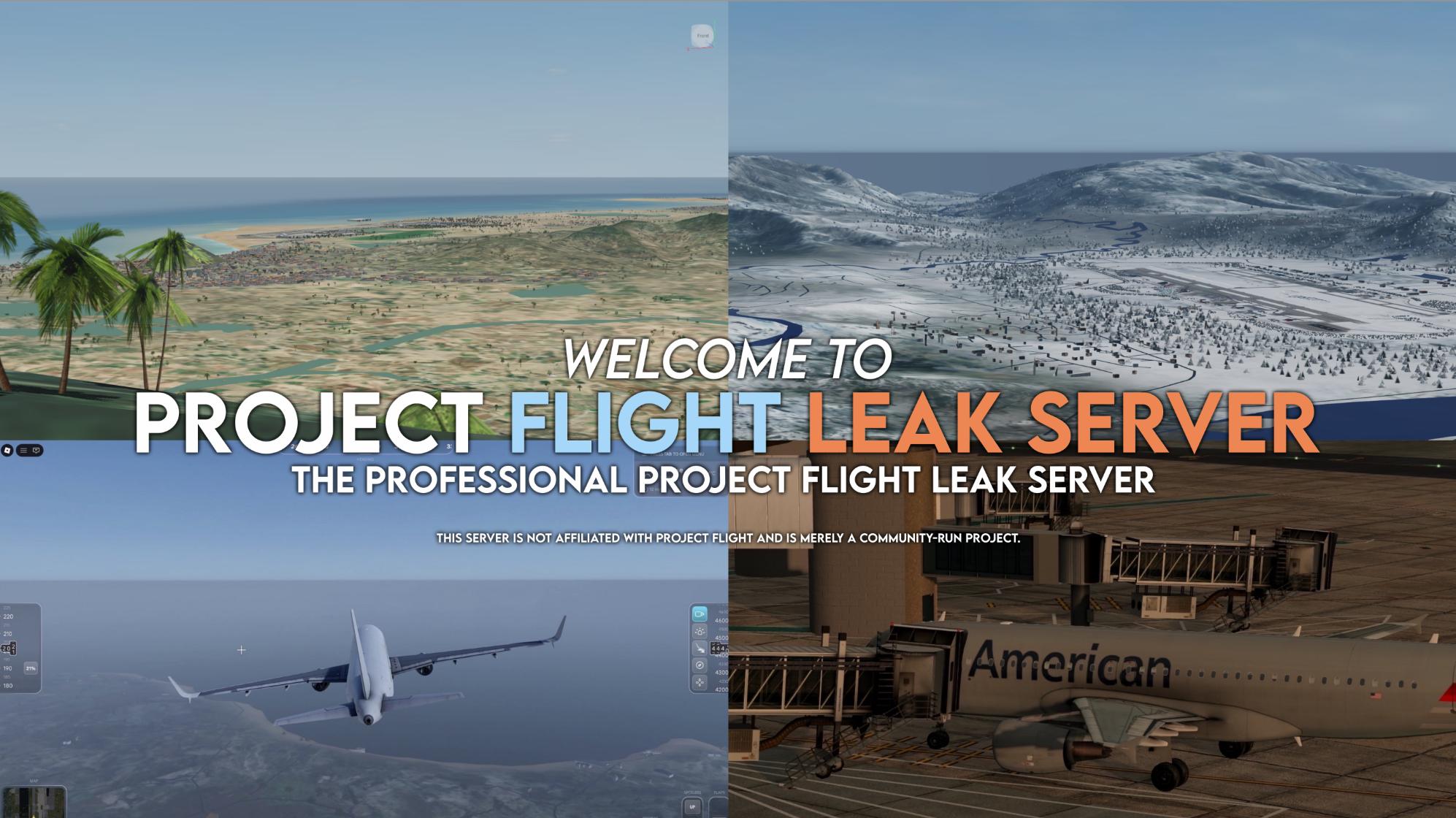 Discovery splash banner for Project Flight • Leak Server Discord server