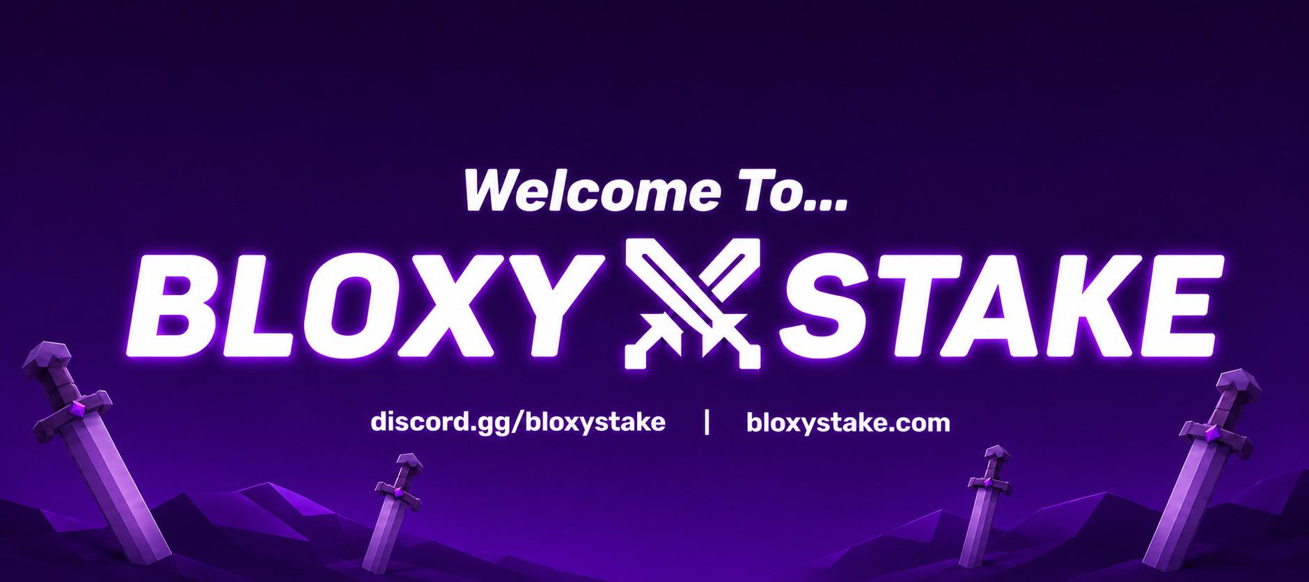 Discovery splash banner for BloxyStake Discord server