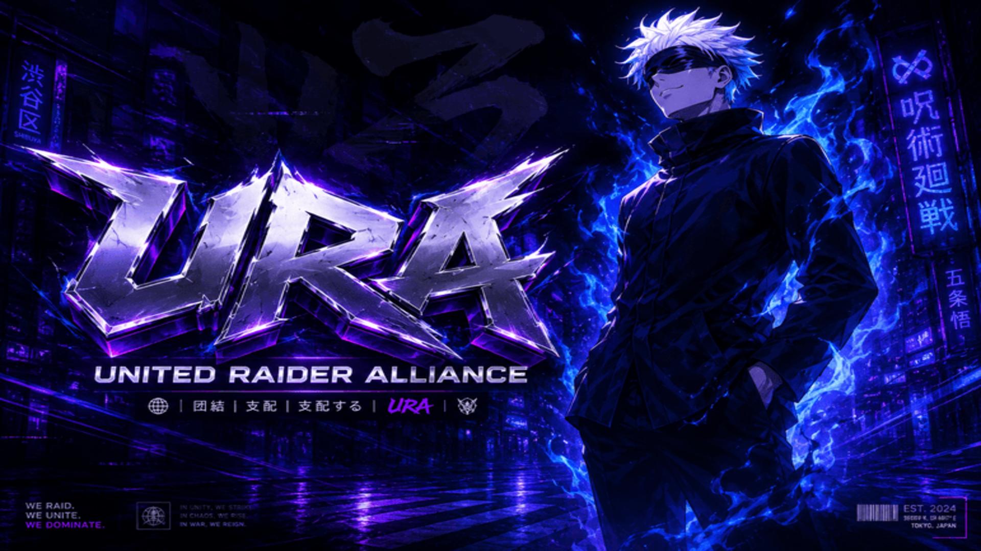 Discovery splash banner for United Raiders Alliance | U.R.A. | Community Discord server