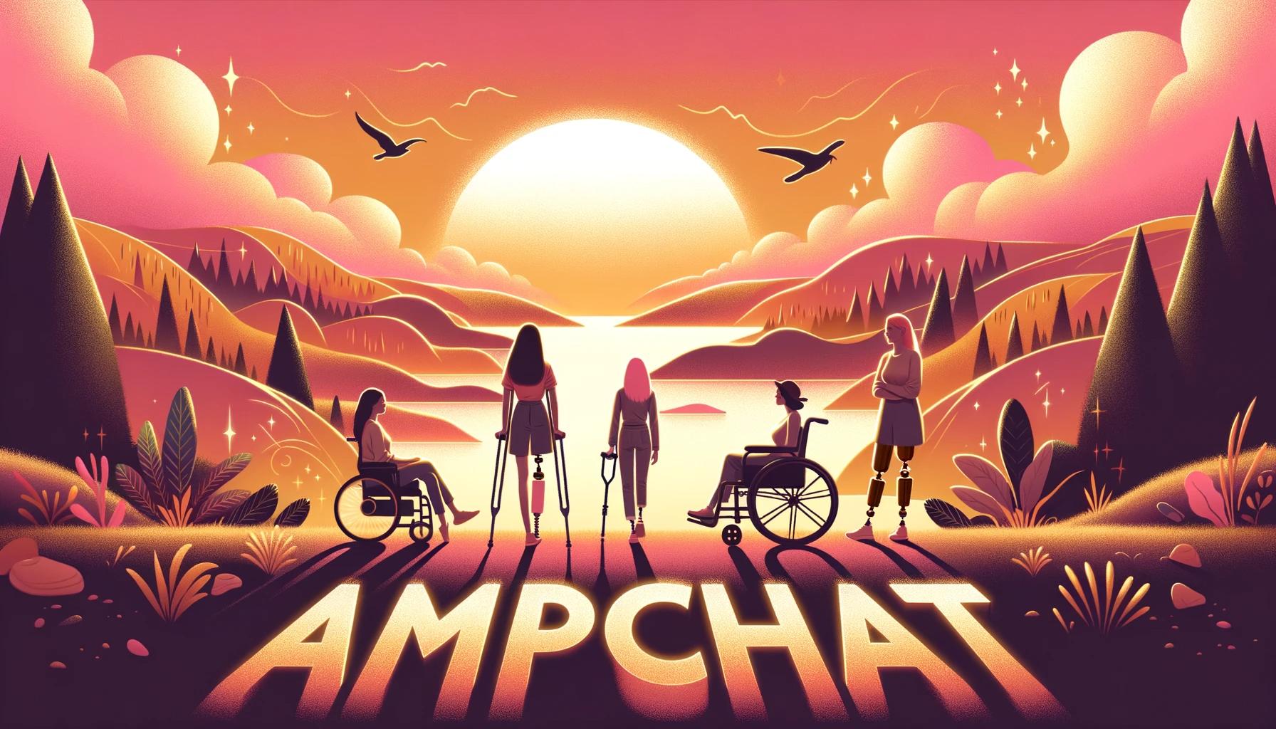 Discovery splash banner for AmpChat Discord server