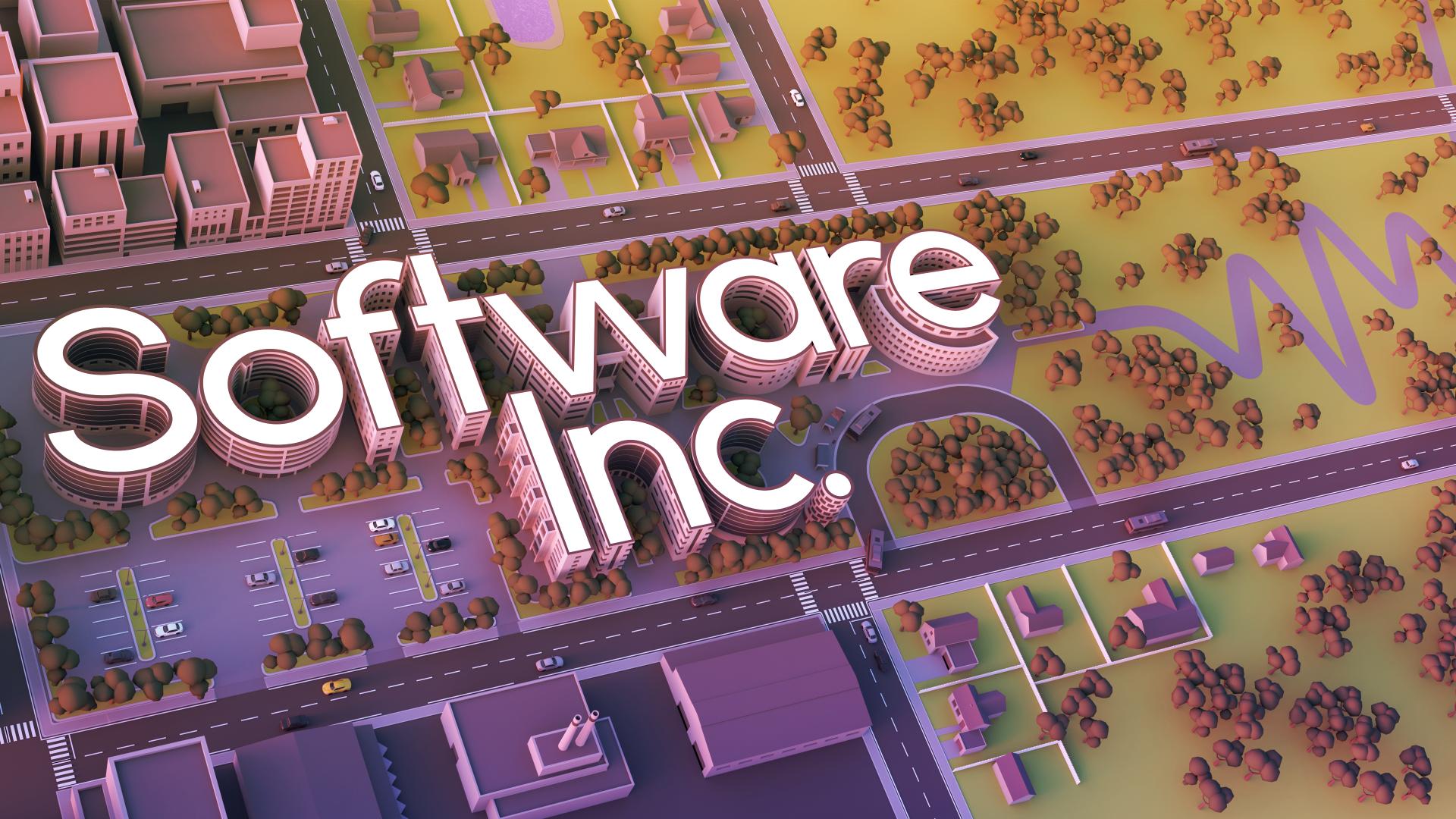 Discovery splash banner for Software Inc. Discord server