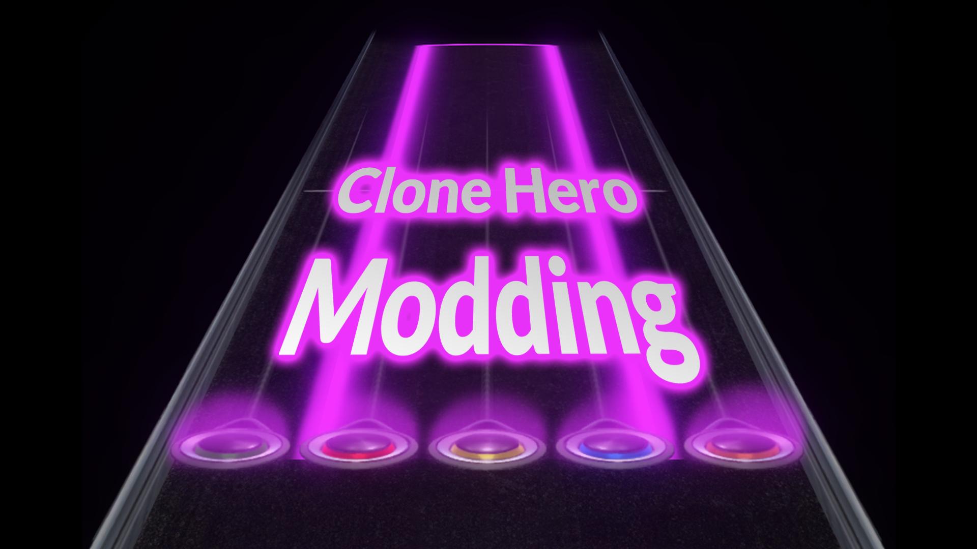 Discovery splash banner for Clone Hero Modding Discord server