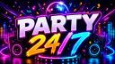 Discovery splash banner for Party 24/7 Discord server