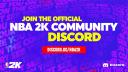 Discovery splash banner for NBA 2K26 Squad Finderยฎ Discord server