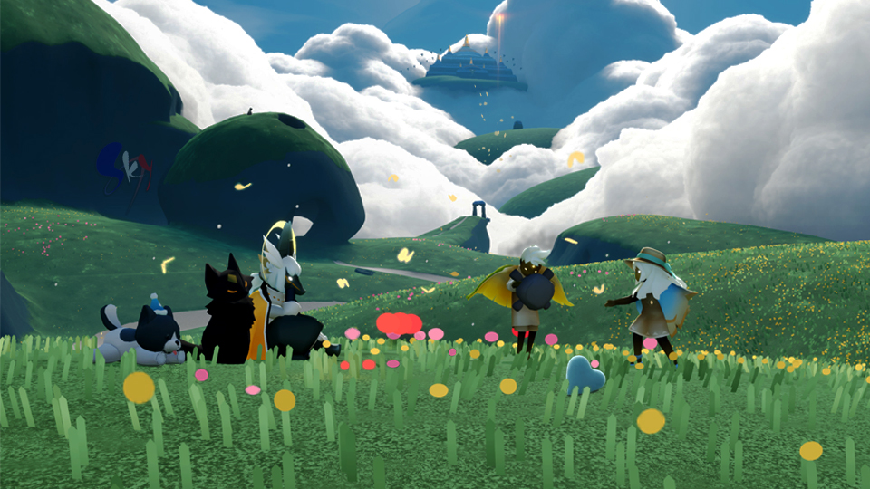 Discovery splash banner for Sky : Enfants de la Lumière Discord server
