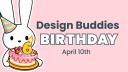 Discovery splash banner for Design Buddies 🐰 Discord server