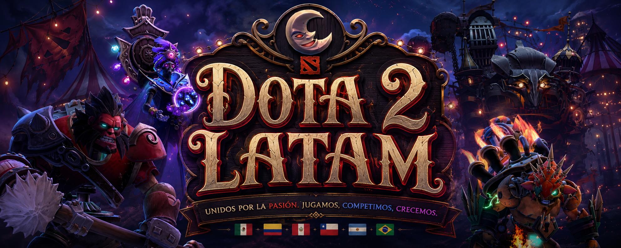 Discovery splash banner for DOTA 2 LATAM Discord server