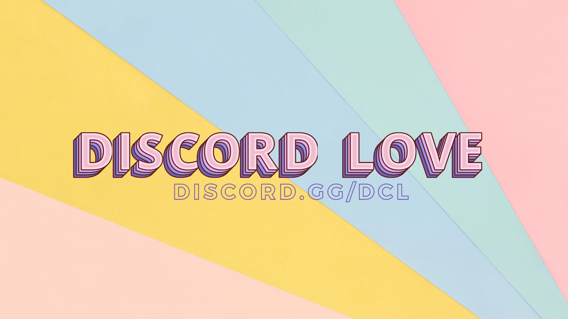 Discovery splash banner for Discord Love | • Hangout • Chatting • Games • Filipino • Community Discord server