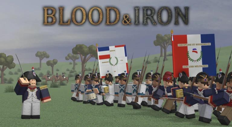 Discovery splash banner for Blood & Iron Community Discord server