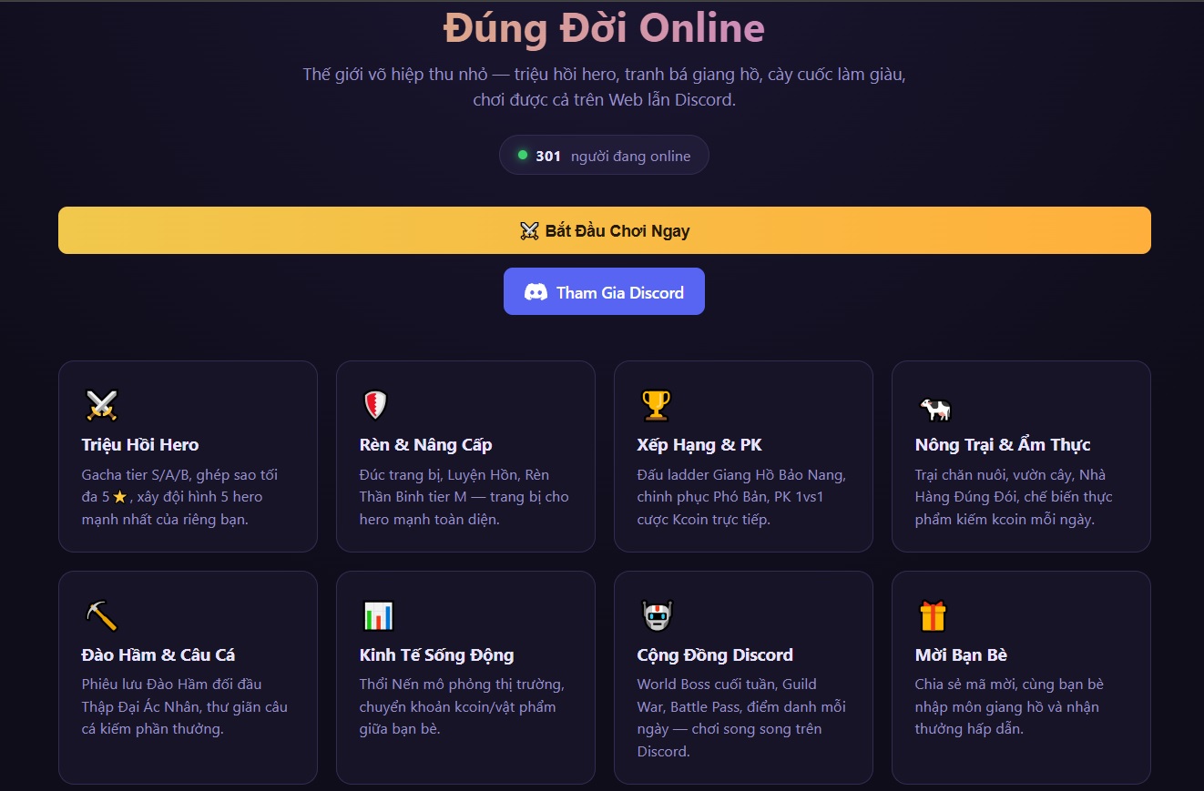 Discovery splash banner for Đúng Đời Discord server