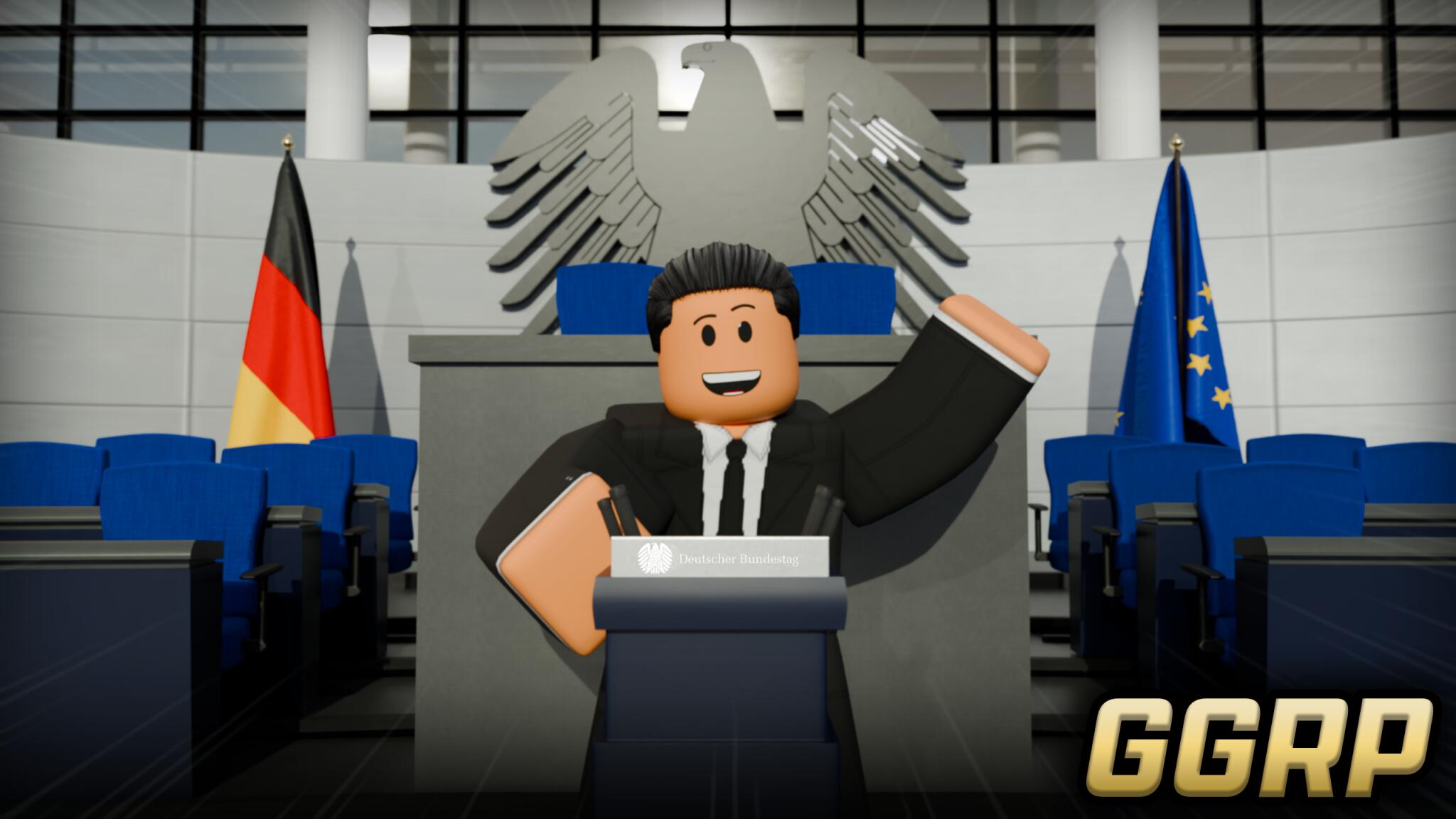 Discovery splash banner for German Government Roleplay Discord server